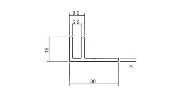 Nhôm định hình MP15x30F - Hình ảnh 2